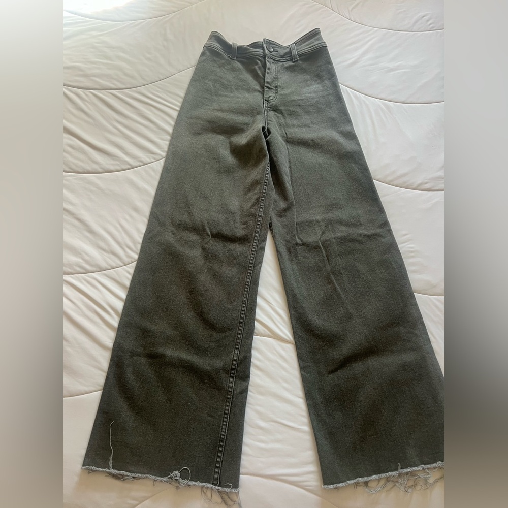 Miou Muse Olive Wide Leg Pants